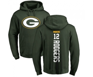 Football Green Bay Packers #12 Aaron Rodgers Green Backer Hoodie