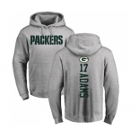 Football Green Bay Packers #17 Davante Adams Ash Backer Hoodie