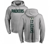 Football Green Bay Packers #17 Davante Adams Ash Backer Hoodie