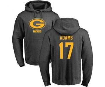 Football Green Bay Packers #17 Davante Adams Ash One Color Pullover Hoodie