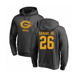 Football Green Bay Packers #26 Darnell Savage Jr. Ash One Color Pullover Hoodie