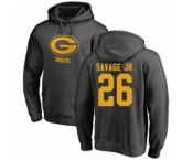 Football Green Bay Packers #26 Darnell Savage Jr. Ash One Color Pullover Hoodie