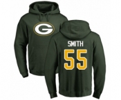 Football Green Bay Packers #55 Za'Darius Smith Green Name & Number Logo Pullover Hoodie