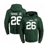 Football Men's Green Bay Packers #26 Darnell Savage Jr. Green Name & Number Pullover Hoodie