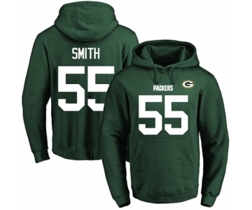 Football Men's Green Bay Packers #55 Za'Darius Smith Green Name & Number Pullover Hoodie