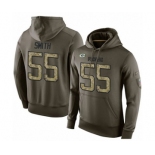 Football Men's Green Bay Packers #55 Za'Darius Smith Green Salute To Service Pullover Hoodie