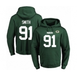 Football Men's Green Bay Packers #91 Preston Smith Green Name & Number Pullover Hoodie