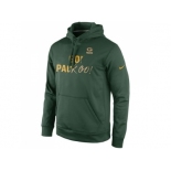 Green Bay Packers Nike Green Gold Collection KO Pullover Performance Hoodie