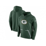 Men Green Bay Packers Nike Green Champ Drive Vapor Speed Pullover Hoodie