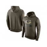 Men''s Green Bay Packers Nike Olive Salute To Service KO Performance Hoodie