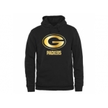 Men''s Green Bay Packers Pro Line Black Gold Collection Pullover Hoodie