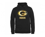 Men''s Green Bay Packers Pro Line Black Gold Collection Pullover Hoodie