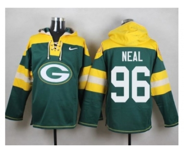 Nike Green Bay Packers #96 Mike Neal Green Player Pullover NFL Hoodie