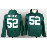 nike nfl jerseys green bay packers #52 clay matthews green[pullover hooded sweatshirt]