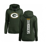 Football Women's Green Bay Packers #12 Aaron Rodgers Green Backer Hoodie