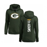 Football Women's Green Bay Packers #17 Davante Adams Green Backer Hoodie