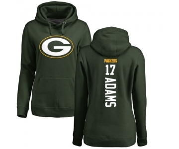 Football Women's Green Bay Packers #17 Davante Adams Green Backer Hoodie