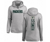 Football Women's Green Bay Packers #55 Za'Darius Smith Ash Backer Hoodie