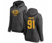 Football Women's Green Bay Packers #91 Preston Smith Ash One Color Pullover Hoodie