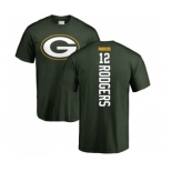 Football Green Bay Packers #12 Aaron Rodgers Green Backer T-Shirt