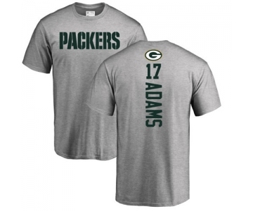 Football Green Bay Packers #17 Davante Adams Ash Backer T-Shirt