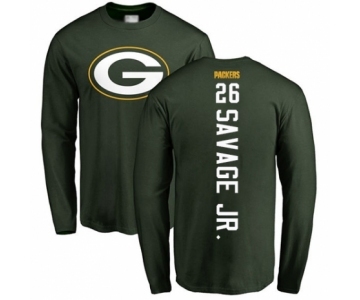 Football Green Bay Packers #26 Darnell Savage Jr. Green Backer Long Sleeve T-Shirt