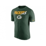 Men's Green Bay Packers Nike Green Legend Staff Practice Performance T-Shirt