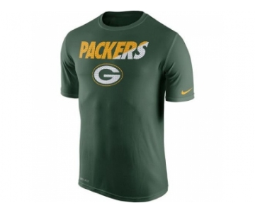 Men's Green Bay Packers Nike Green Legend Staff Practice Performance T-Shirt