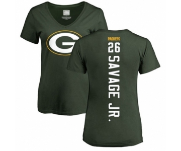 Football Women's Green Bay Packers #26 Darnell Savage Jr. Green Backer T-Shirt