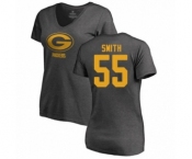 Football Women's Green Bay Packers #55 Za'Darius Smith Ash One Color T-Shirt