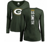 Football Women's Green Bay Packers #55 Za'Darius Smith Green Backer Long Sleeve T-Shirt