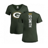 Football Women's Green Bay Packers #55 Za'Darius Smith Green Backer T-Shirt