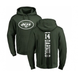 Football New York Jets #14 Sam Darnold Green Backer Pullover Hoodie