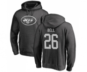 Football New York Jets #26 Le'Veon Bell Ash One Color Pullover Hoodie