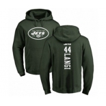 Football New York Jets #44 Harvey Langi Green Backer Pullover Hoodie