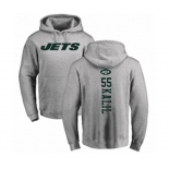 Football New York Jets #55 Ryan Kalil Ash Backer Pullover Hoodie