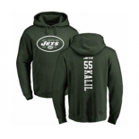 Football New York Jets #55 Ryan Kalil Green Backer Pullover Hoodie