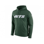 Men New York Jets Nike Green Circuit Wordmark Essential Performance Pullover Hoodie