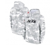 Men's New York Jets 2024 Arctic Camo Salute To Service Club Fleece Pullover Hoodie