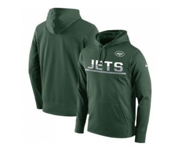 Men's New York Jets Nike Green Sideline Circuit Pullover Performance Hoodie