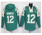 New York Jets #12 Joe Namath Green Player Winning Method Pullover NFL Hoodie