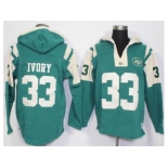 New York Jets #33 Chris Ivory Green Player Winning Method Pullover NFL Hoodie