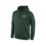 New York Jets Nike Green KO Chain Fleece Pullover Performance Hoodie