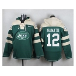 Nike New York Jets #12 Joe Namath Green Player Pullover NFL Hoodie