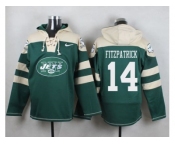 Nike New York Jets #14 Ryan Fitzpatrick Green Player Pullover NFL Hoodie