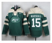 Nike New York Jets #15 Brandon Marshall Green Player Pullover NFL Hoodie