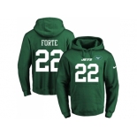 Nike New York Jets #22 Matt Forte Green Name & Number Pullover NFL Hoodie