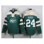 Nike New York Jets #24 Darrelle Revis Green Player Pullover NFL Hoodie