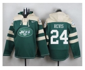 Nike New York Jets #24 Darrelle Revis Green Player Pullover NFL Hoodie