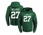 Nike New York Jets #27 Dee Milliner Green Name & Number Pullover NFL Hoodie